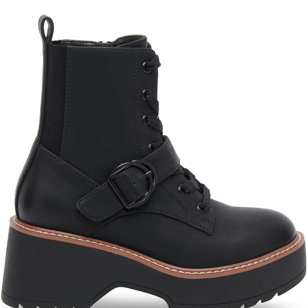 Aqua College Lace-Up Combat Boots Size 7.5 waterproof New - Picture 2 of 11